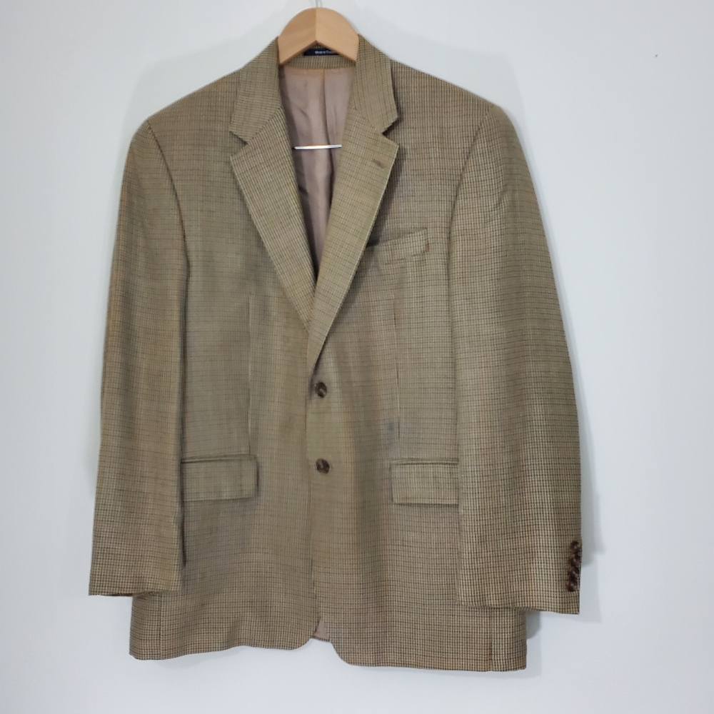 Chaps Ralph Lauren Vintage Plaid Blazer, Size 40R